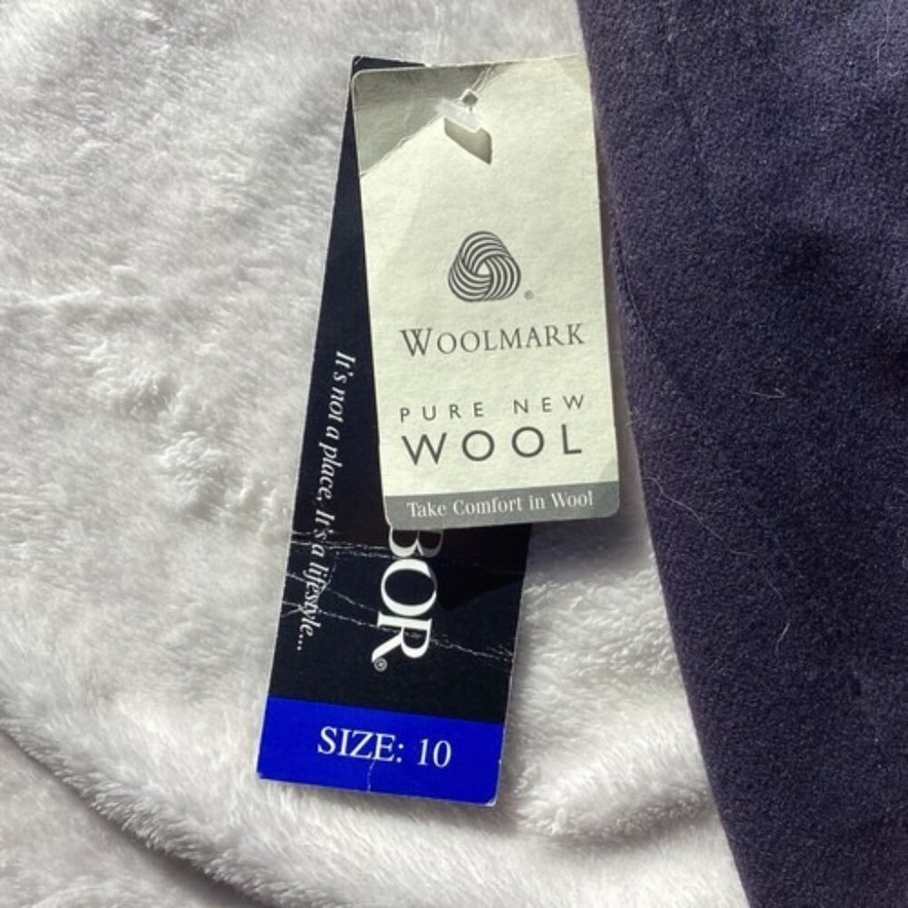 Sag Harbor 100% Pure Wool Dark Blue Navy Women’s Straight Pencil Skirt Sz10 NWT - Picture 4 of 5